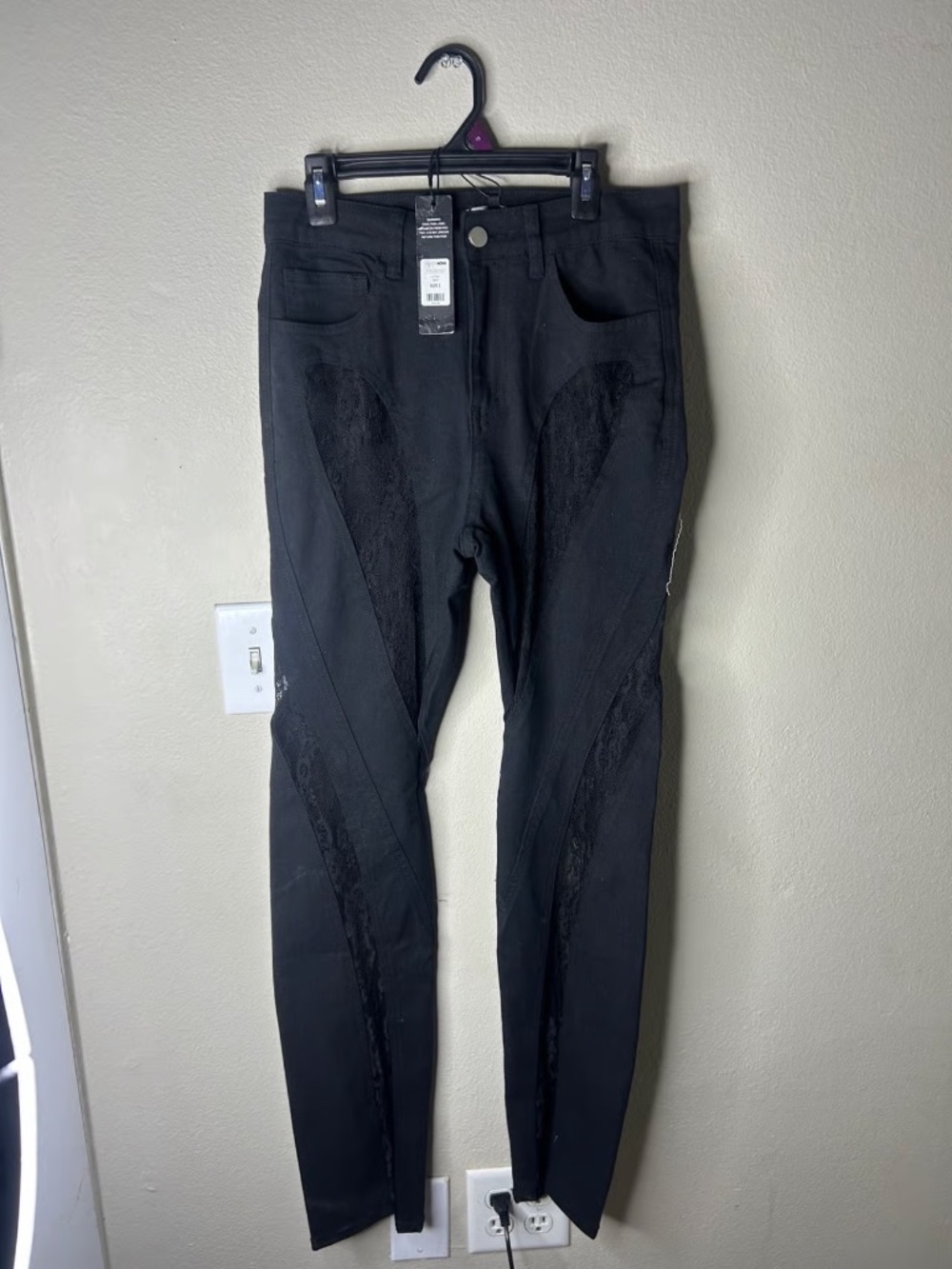 Lace jeans